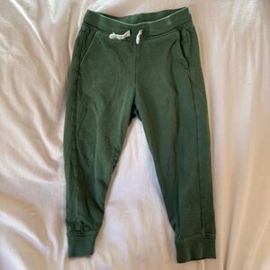 Primary Forest Green Kids Lightweight Joggers Size 5 EUC